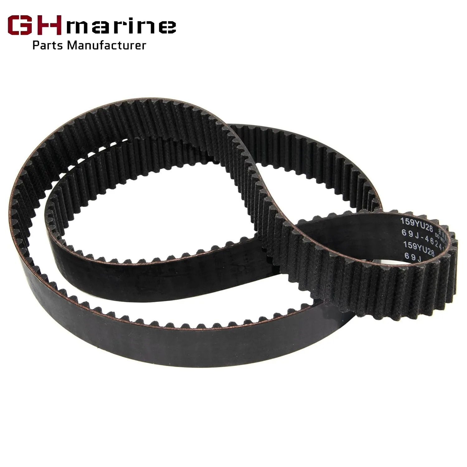 

69J-46241-00 Timing Belt Compatible with Yamaha Outboard 200HP 225HP 200HP 225HP F200 F225 Boat Motor Part Replacement