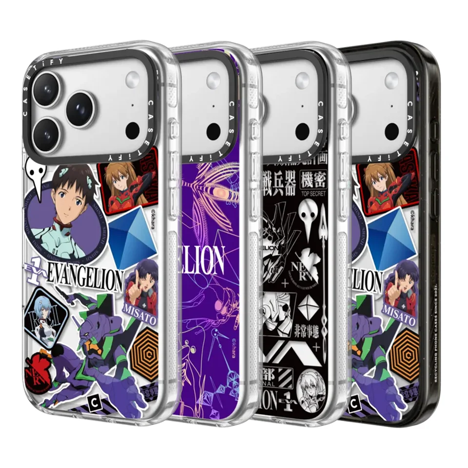 【EVANGELION x CASETiFY】iPhone 17 Pro Max CASETiFY Neon Genesis Evangelion EVA Cartoon Series Magnetic Drop