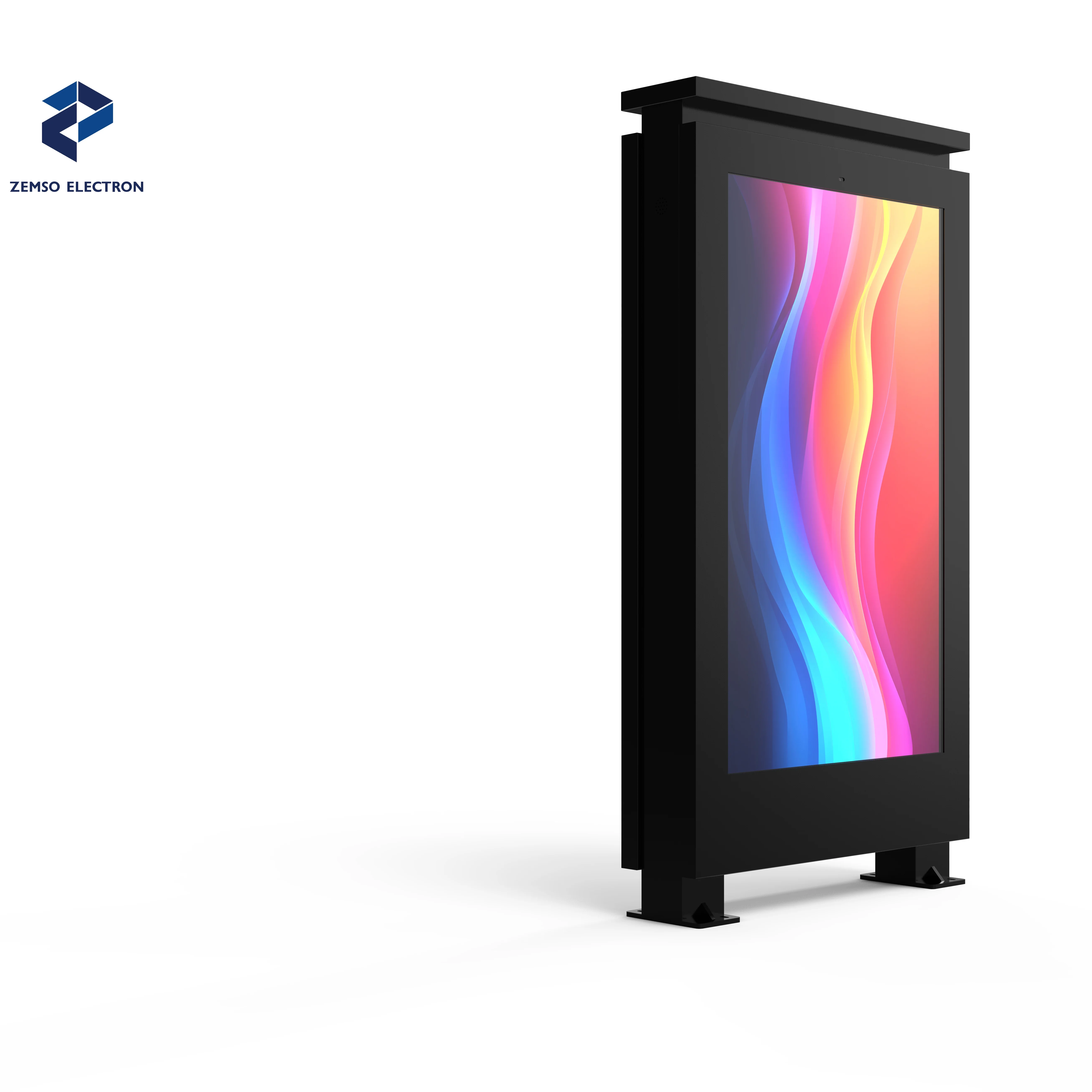 Outdoor Advertising Machine IP67 55inch Waterproof High-brightness Display Effect Floor-mounted Installation