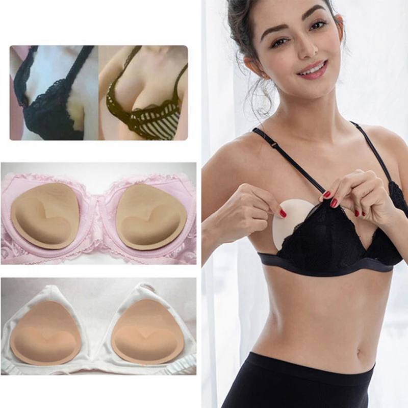 1/2/3 Pair Swimsuit Breast Push Up Fill Brassiere Breast Patch Pads Women Intimates Accessories Sponge Inserts In Bra Padded