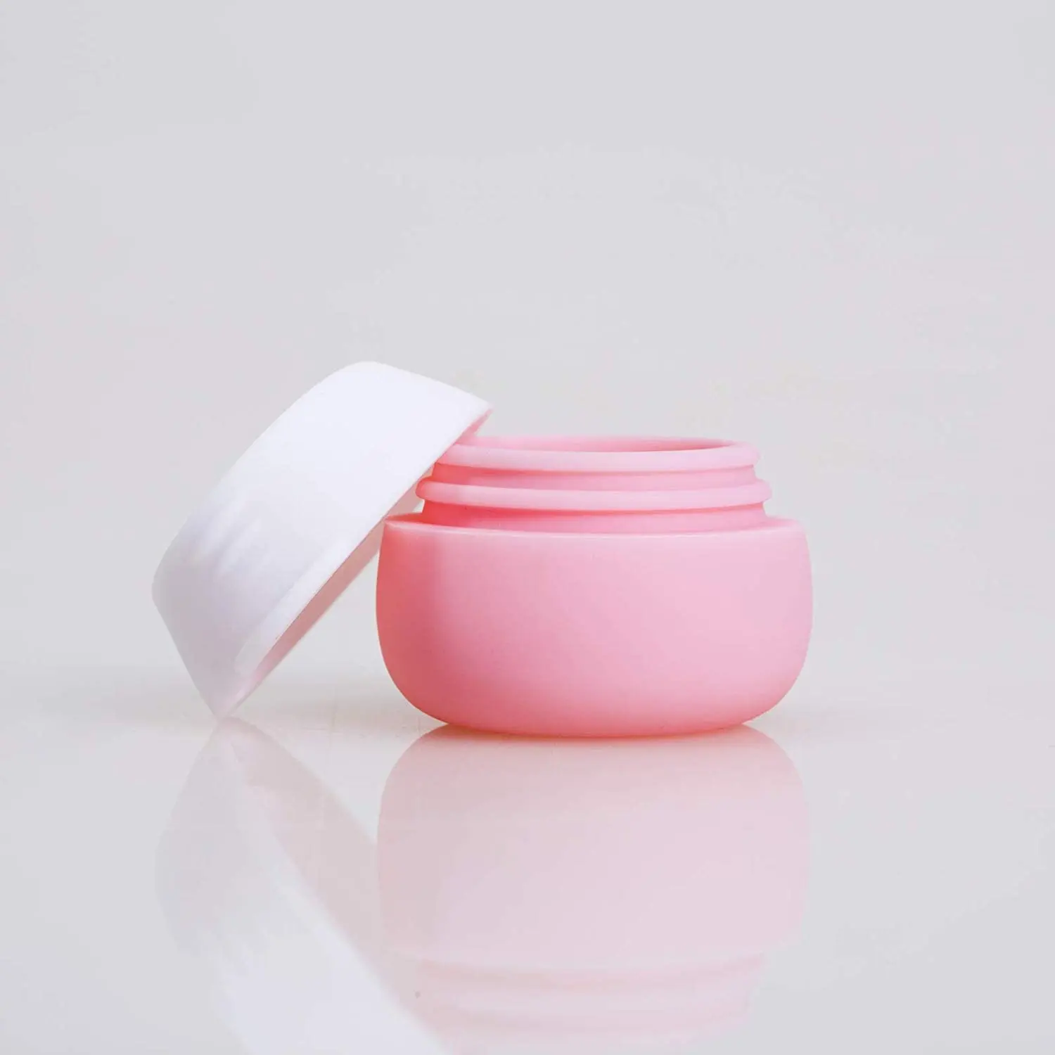 25ML Travel Silicone Cream Jars Bottle Portable Dispenser Refillable Cosmetic Container with Lid Small Lotion Box Emulsion Jar