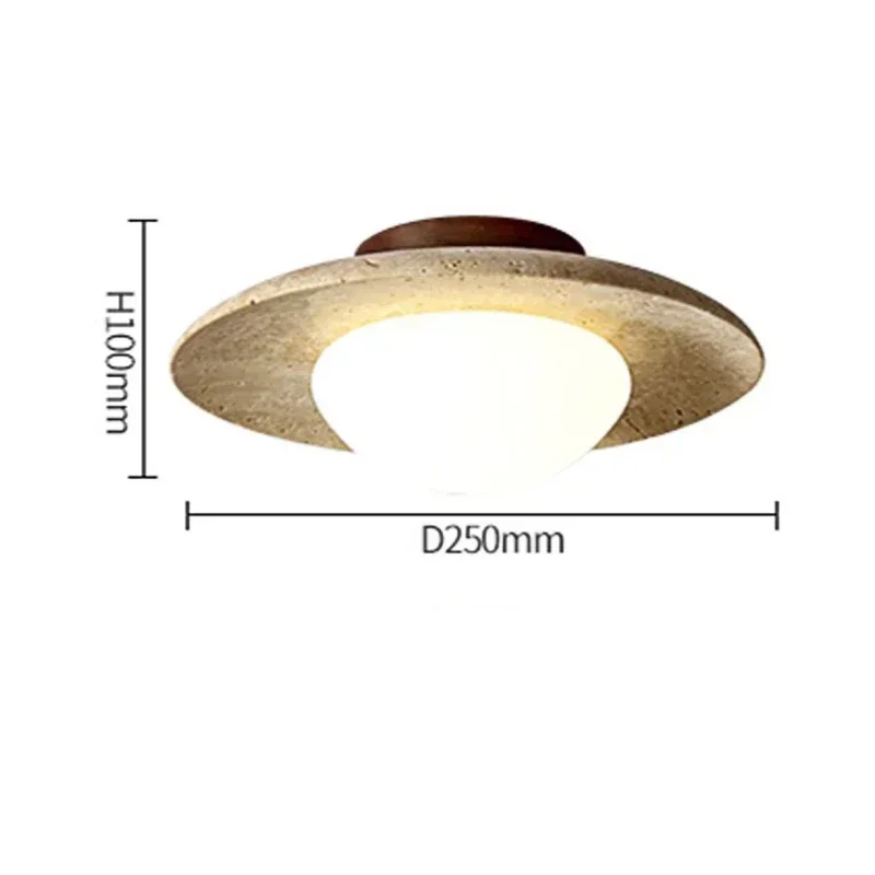 

Modern Stone LED Ceiling Light for Aisle Corridor Balcony Travertine Chandeliers Lamp Home Decor Living Room Dining Room Bedroom