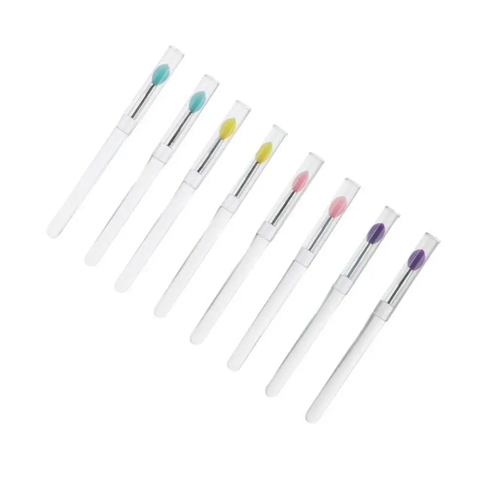 

Girls Cosmetic Tools Eye shadow Concealer Lip Brushes with Protect Cap Makeup Brushes Lip Mask Brushes Lipstick Applicators