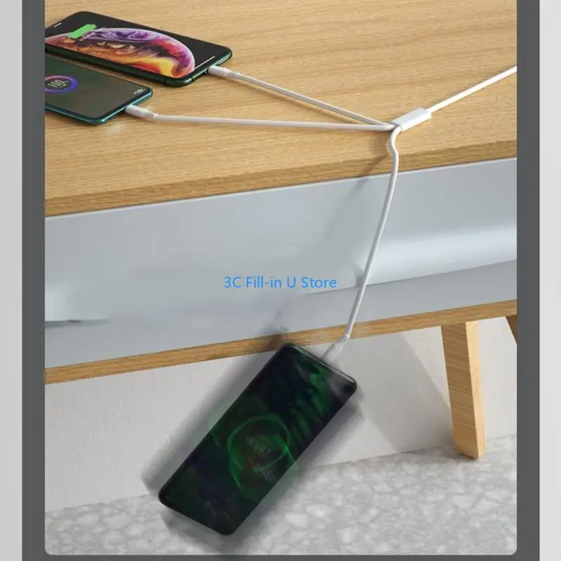 G8TA 3 في 1 شحنة متعددة سلك USB C إلى USB C المزدوج موصل USB موصل سريع الشحن لأقراص الهواتف المحمولة والمزيد