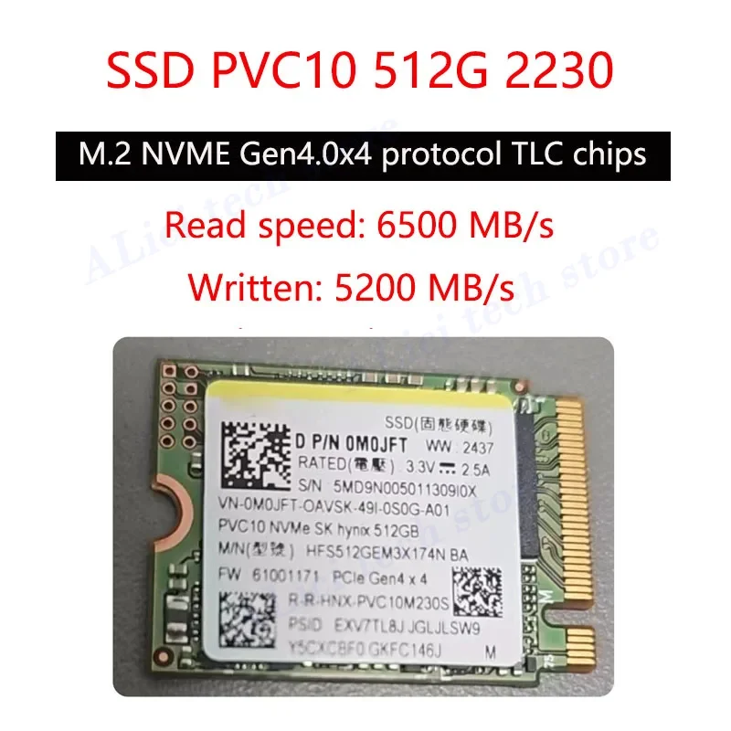 Original FOr Hynix PVC10/ PC811 512G/1T/2T M.2 2280 4.0 solid-state Drive 2230 SSD workstation notebook