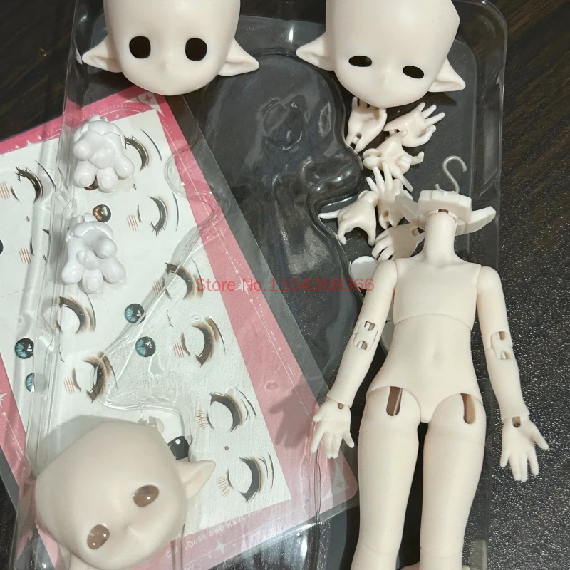 Offizieller Come4free Bonnie PVC C4FZ-05 13cm Mini Nian Gao DIY Puppen-Körper-Set Anime-Figur Sammlerstück Niedliches Spielzeug Modisches Geschenk