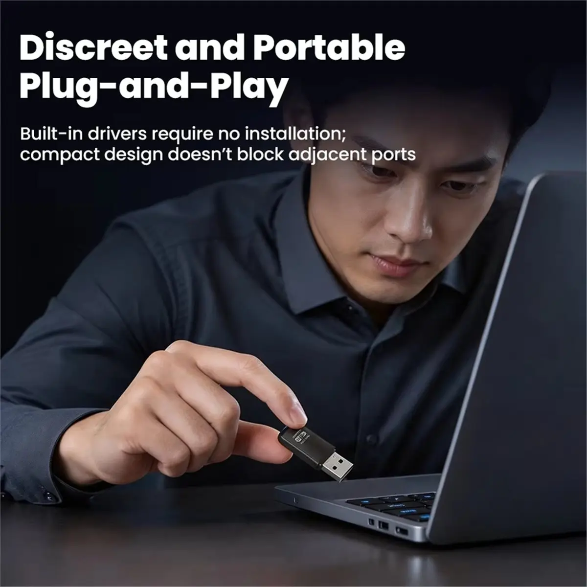 USB 2.4G+5G DriverFree Dual Band AX900M Wireless Bluetooth Network Card WiFi6 300Mbps+600Mbps Dual Frequency Transceiver