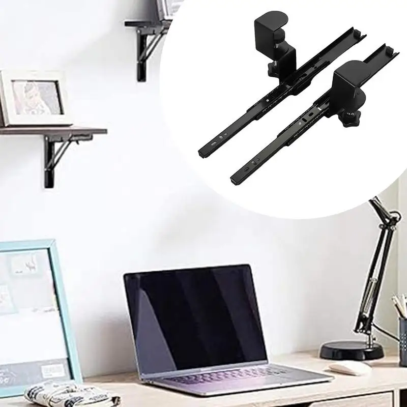 Поднос для клавиатуры под столом, регулируемый по высоте зажим под столом, держатель для клавиатуры под столом, держатель для клавиатуры под столом, раздвижной под стол