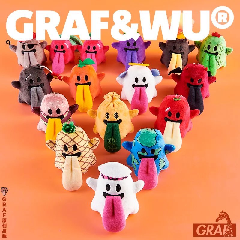 

GRAF милый Призрак 2,0, плюшевые брелоки с гамбургерами, ангелами, подвесная сумка, инновационная модель, подарок для девочки