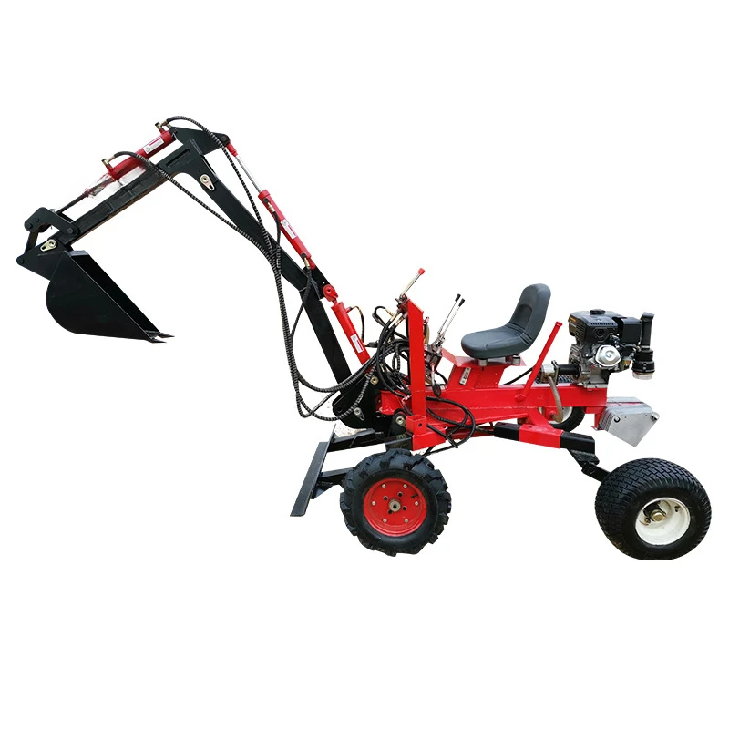 4-Wheel agricultural mini excavator