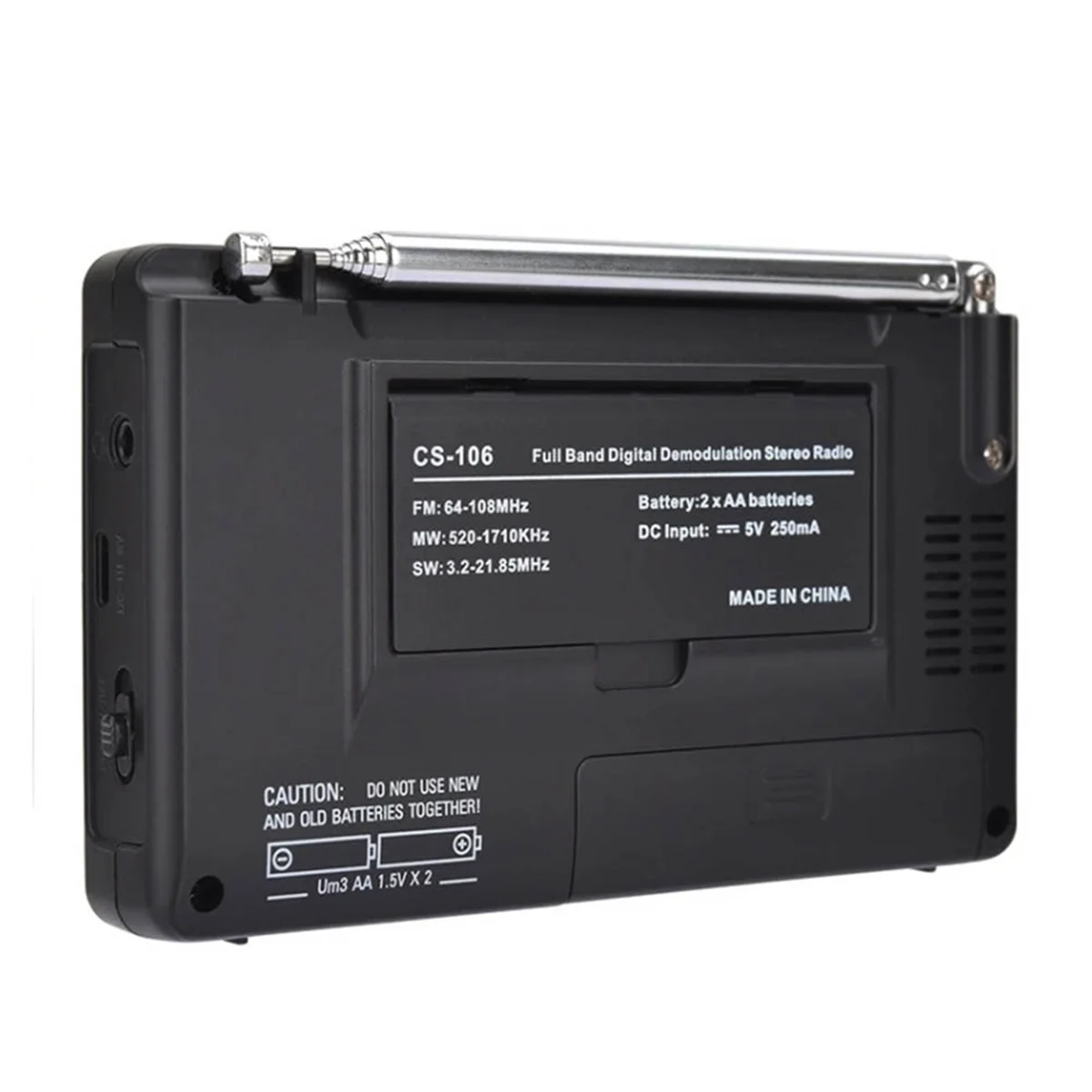 

New Full Band Radio AM/SW/LW/TV/FM Radio Full Frequency Receiver Receiving FM Radio with Timing Alarm Clock Portable Radio