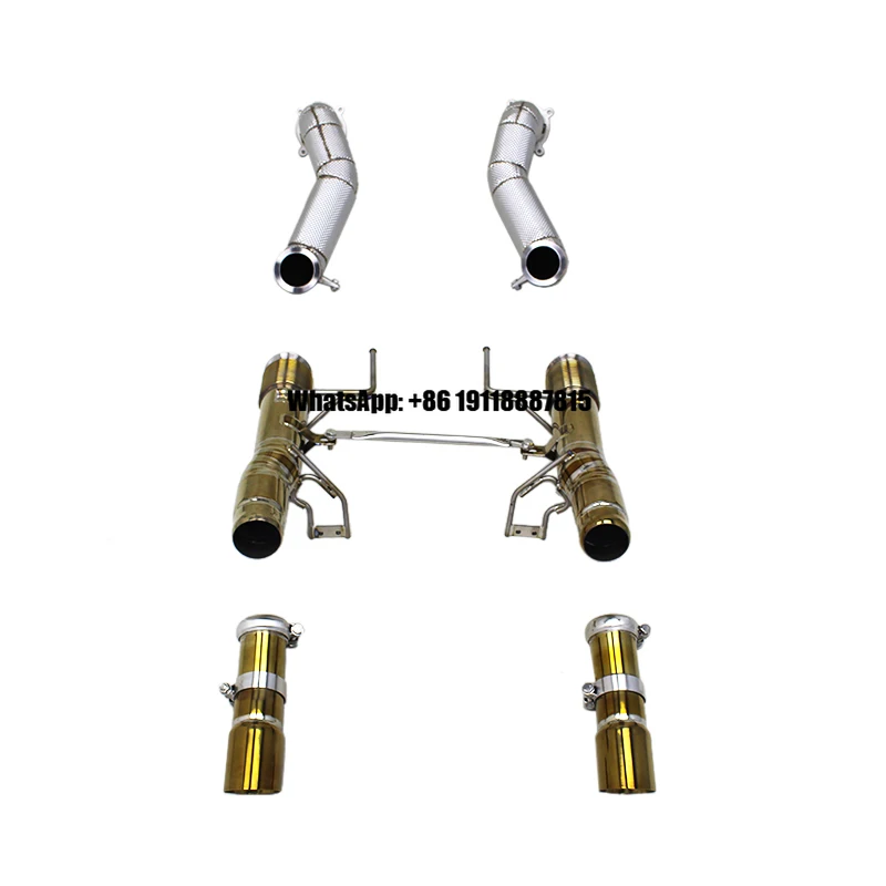 

Полная выхлопная система на заказ для McLaren 720S 4.0 2017-2019 (уличный автомобиль): даунпайп, коллектор, прямой титановый глушитель, кэтбэк из нержавеющей стали SS304