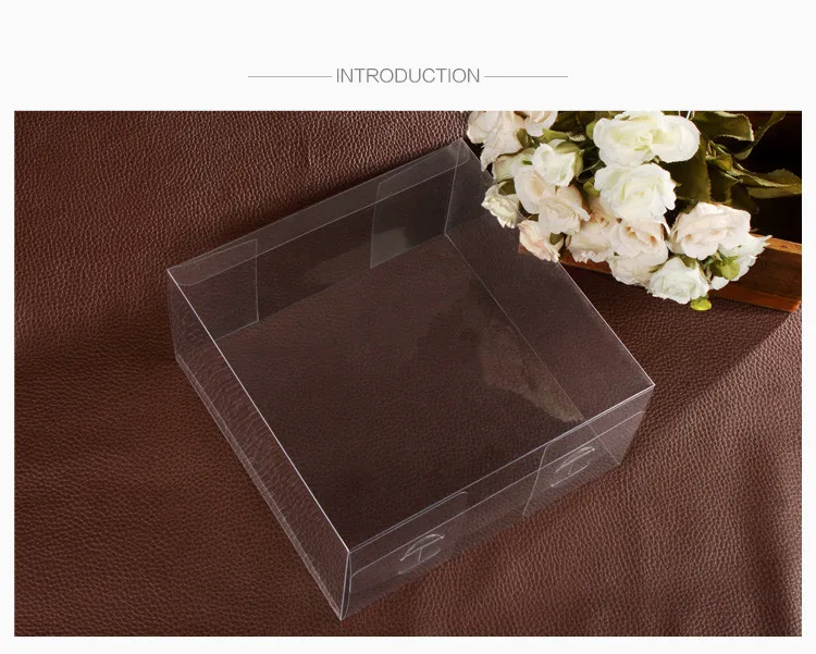 50/100pcs  Clear PVC Boxes Wedding Favor Gift Box Transparent Party Candy Bags Chocolate Jewelry/Candy/Packaging Bag