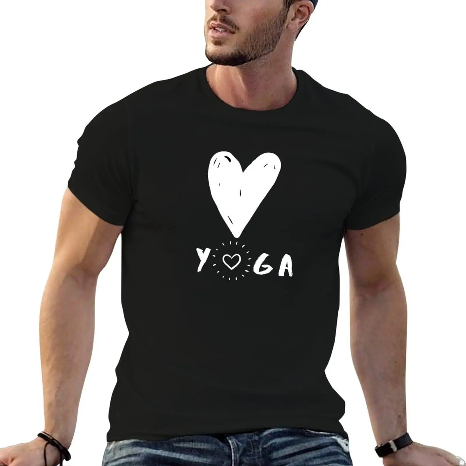Love Yoga T-Shirt Funny t-shirt customs design your own compression shirt men