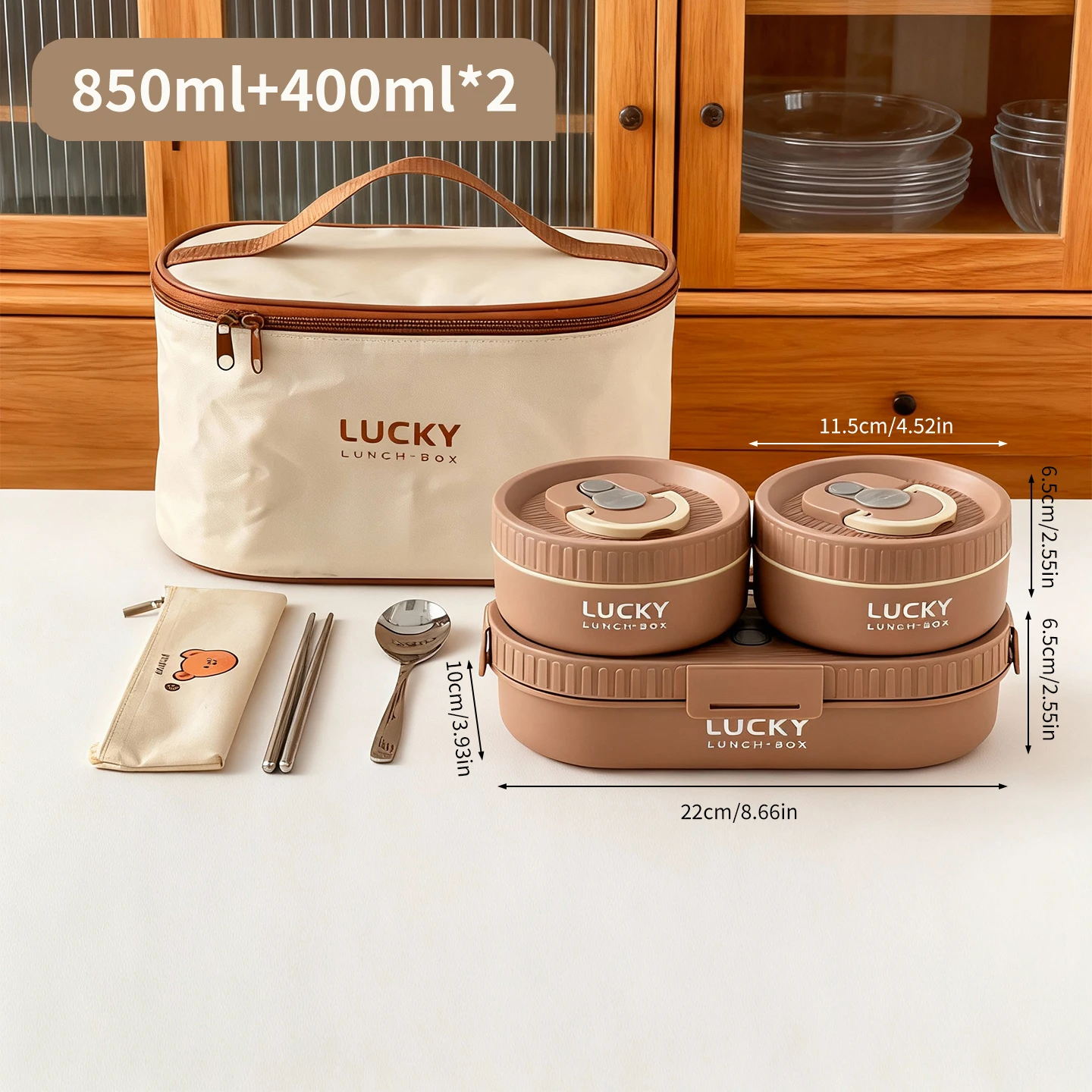 850 ml verzegelde 304 roestvrij staal geïsoleerde lunchbox kinderen studenten 2 roosters draagbare lunchcontainer met handvat magnetronbestendig