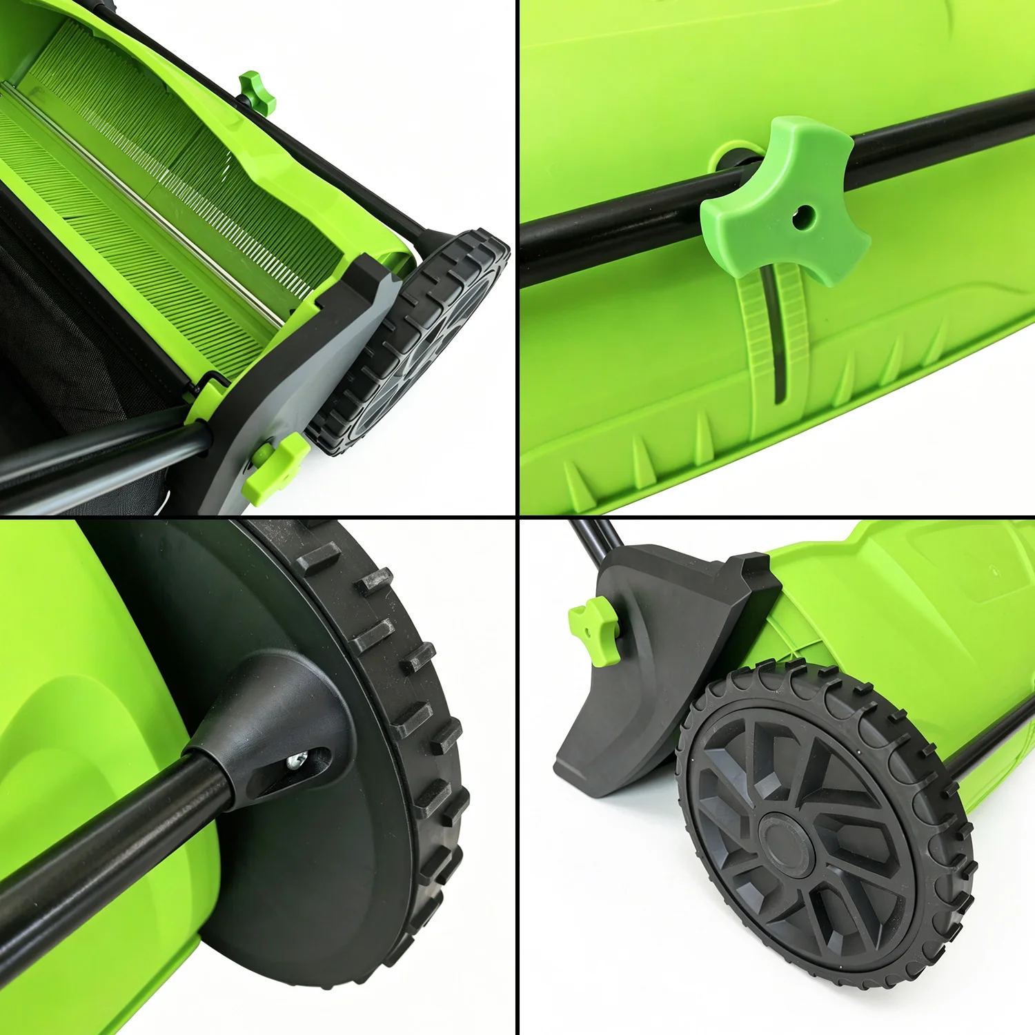Vertak 20inch Hand Push Lawn Sweeper Durable and Easy to Manuever Garden Grass & Leaf Collector with 100L Hopper Bag