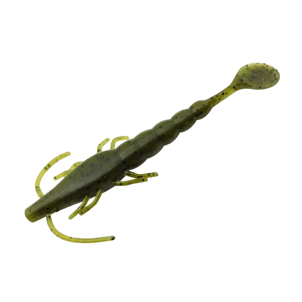 Leurre de pêche appât souple crevette alose 10 cm pour la pêche au perche au brochet Pesca