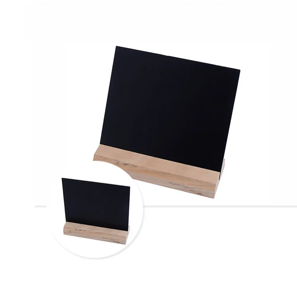 Small Chalkboard Sign Handmade Wooden Base Vintage Style Tabletop Blackboard for Party Favors Event Decor Craft Project