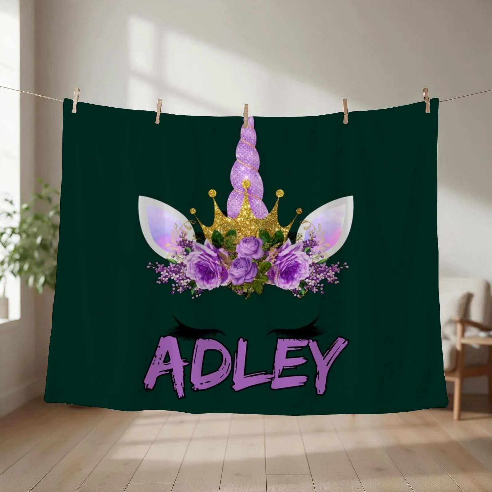 kawai girl a for adley unicorns kawaii82 Throw Blanket couch cozy soft plush fuzzy picnic outdoor blanket