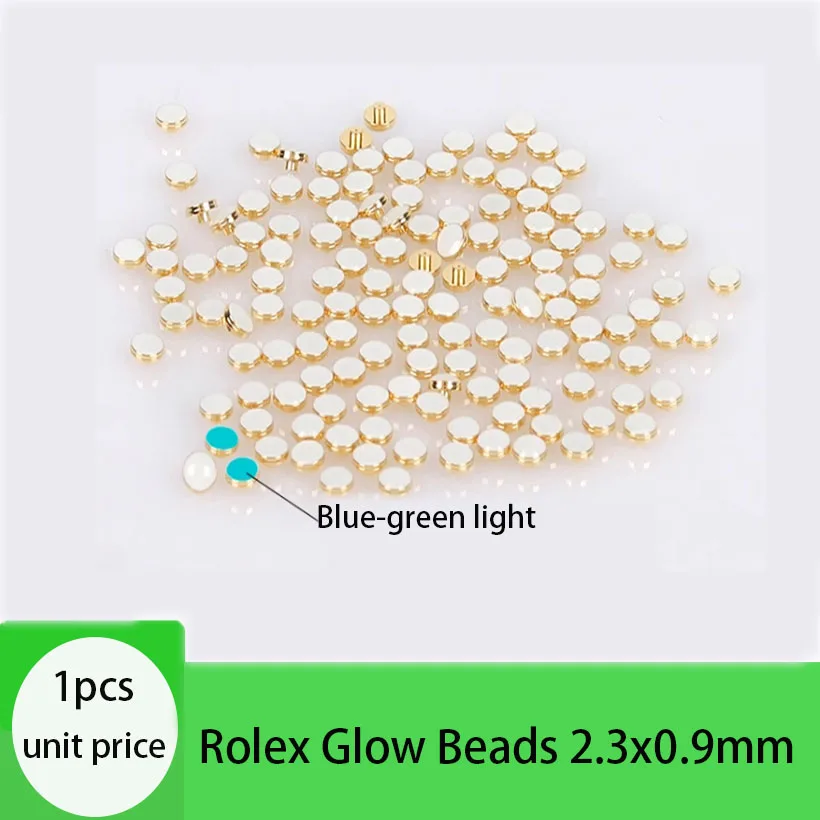 Watch accessories, Water Ghost series, luminous beads, outer circle, luminous dots, gold background