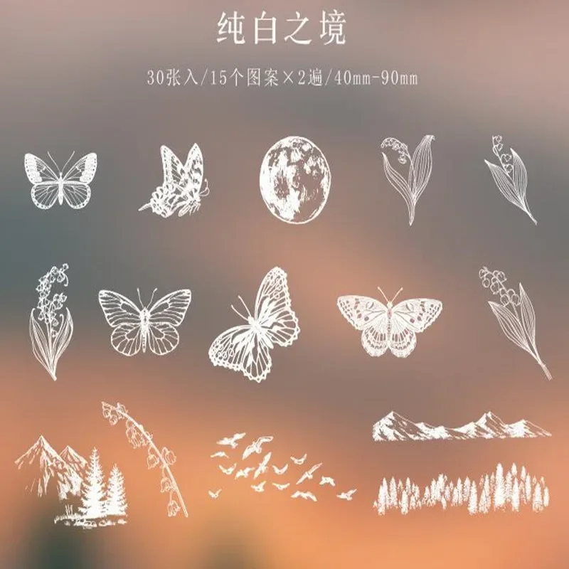 30 Chiếc Chết Cắt Giảm Sổ Lưu Bộ Hình Dán Vintage Phối Ren Hoa Nữ Dễ Thương Diy Trang Trí Dán Dành Cho Nghệ Thuật Thủ Công Album Thêu Sò