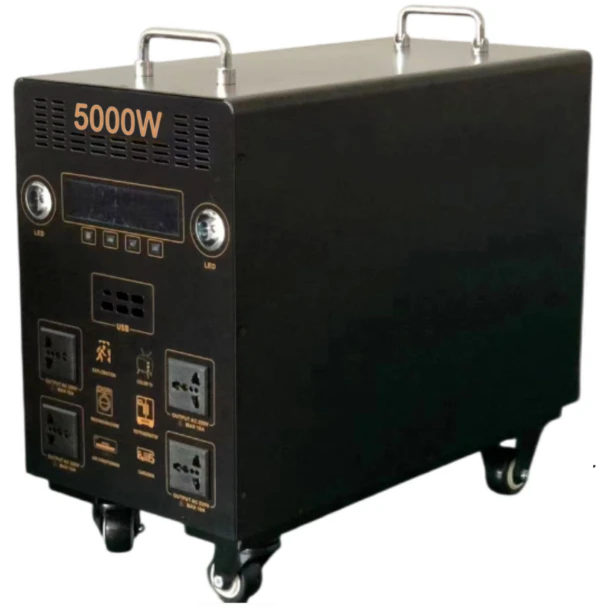 AL-L Multifunctional 5000W Solar Generator 220V Pure Sine Wave AC Output + DC, Long-Lasting Portable Power