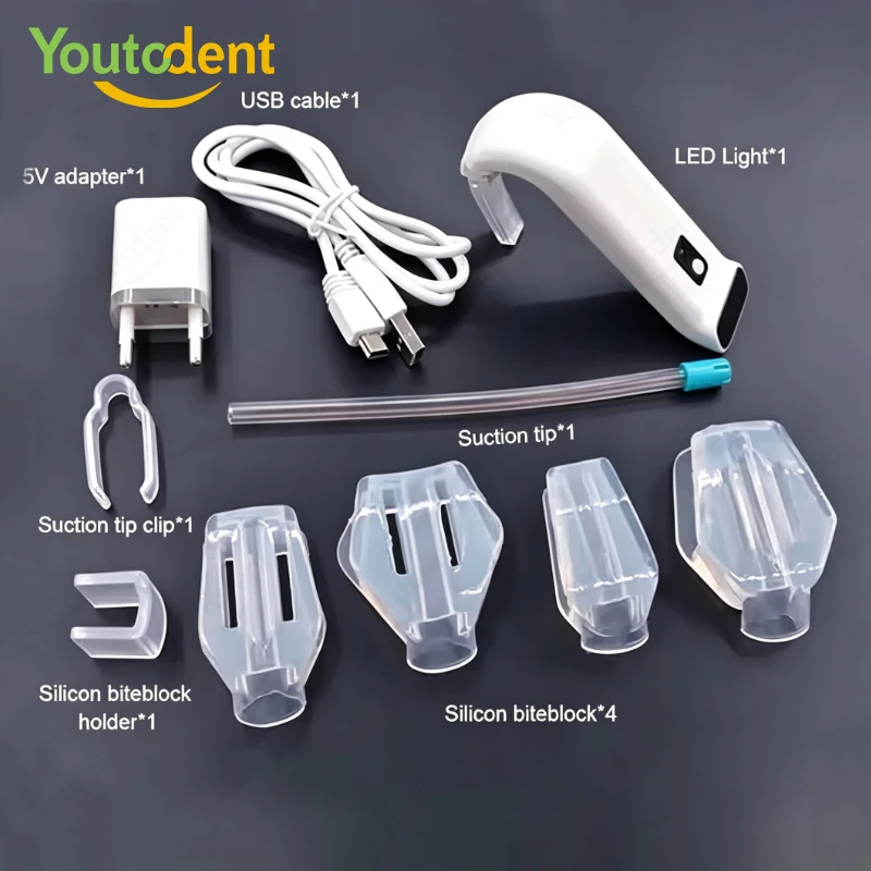 Youtodent Portable Dental Intra Oral Light Wireless LED Intraoral Illuminator Suction Type Oral Lighting System for Dental Clini