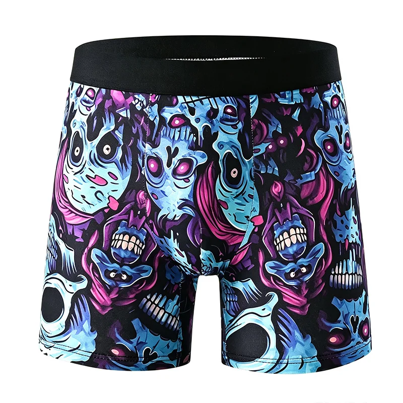 1PCS ! Long men's underwear new men's high-end underwear comfortable trend breathable boxer briefs a variety of prints available