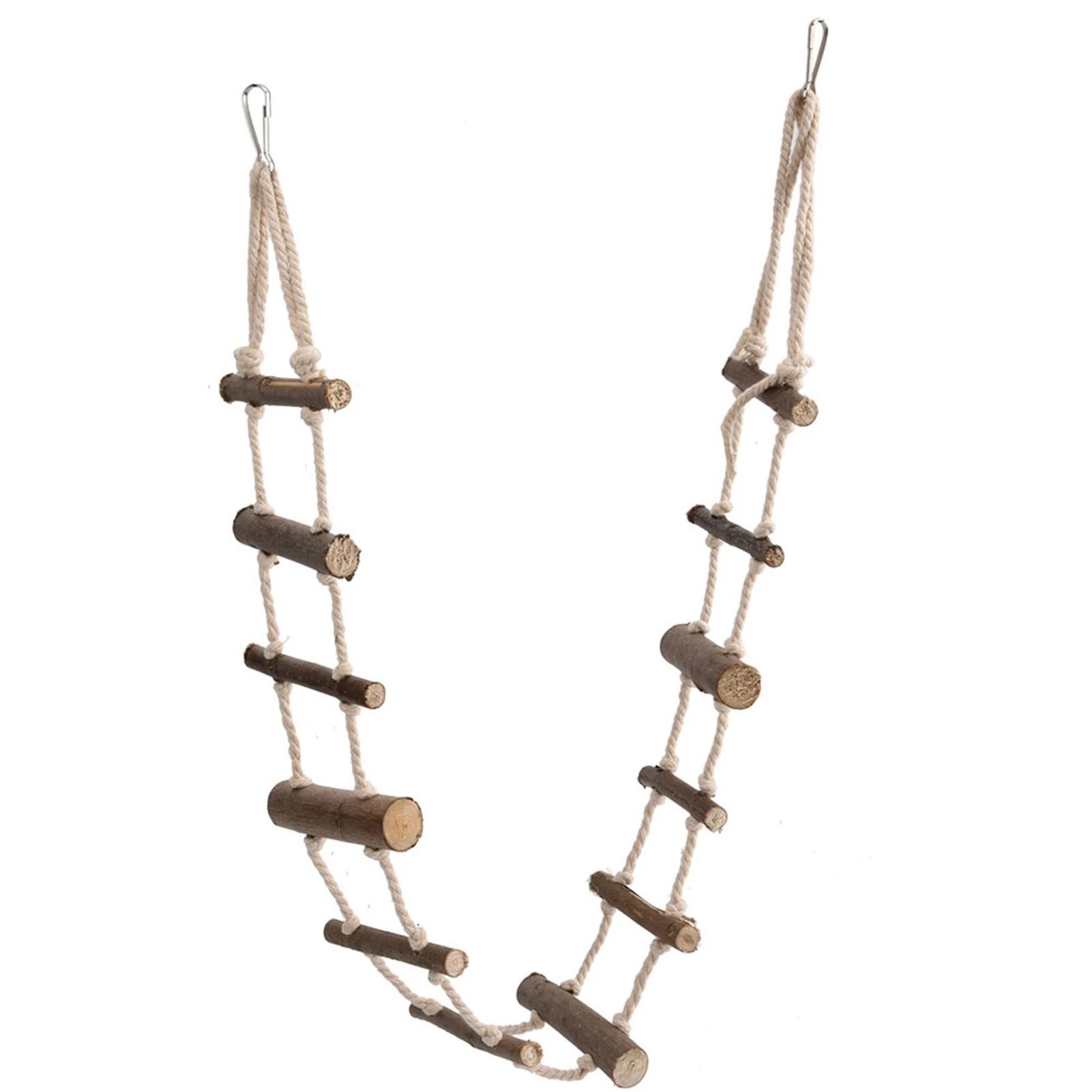 Hamster Climbing Ladder 39.4in Length Soft Long Climbing Rope Ladder Parrot Squirrel Suspension Bridge for Small Animals
