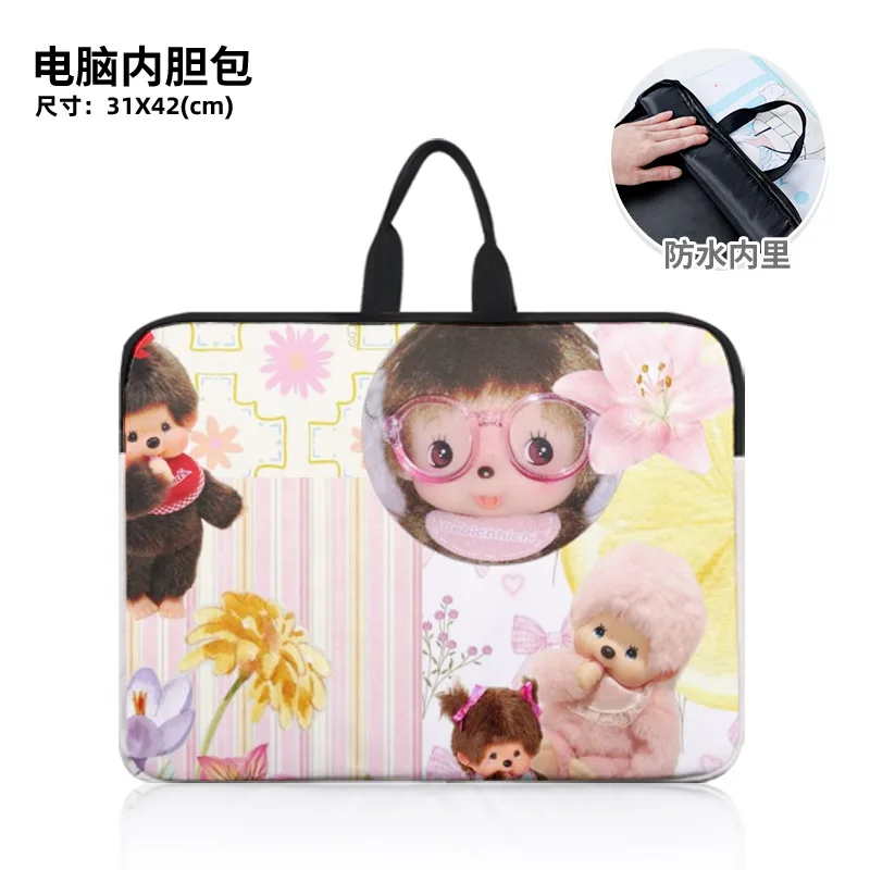 

monchhichi series cute cartoon laptop bag with durable and water-resistant inner lining bag