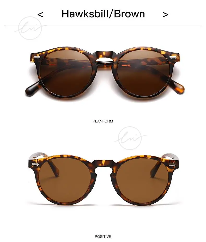 LM Klassische Runde Polarisierte Sonnenbrille Frauen Männer Tee Objektiv Outdoor Driving Shades Vintage Sonnenbrille Unisex UV400 Gafas De Sol – Detail 20
