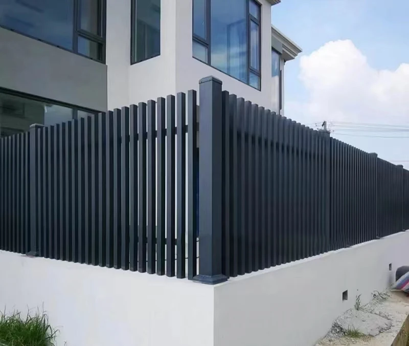 Garde-corps artistique en aluminium, clôture de cour de villa, balustrade murale domestique en allia