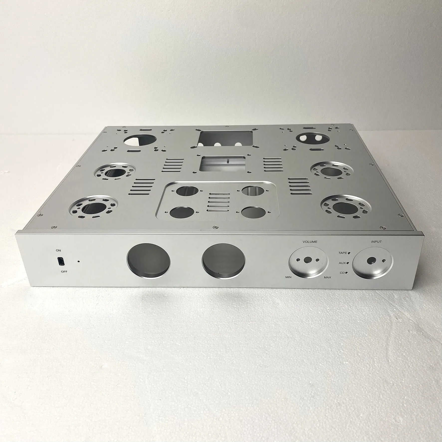 Push-Pull All-Aluminum Audio Chassis Aluminum Alloy HiFi Preamplifier Case Fever Amplifier DIY Housing