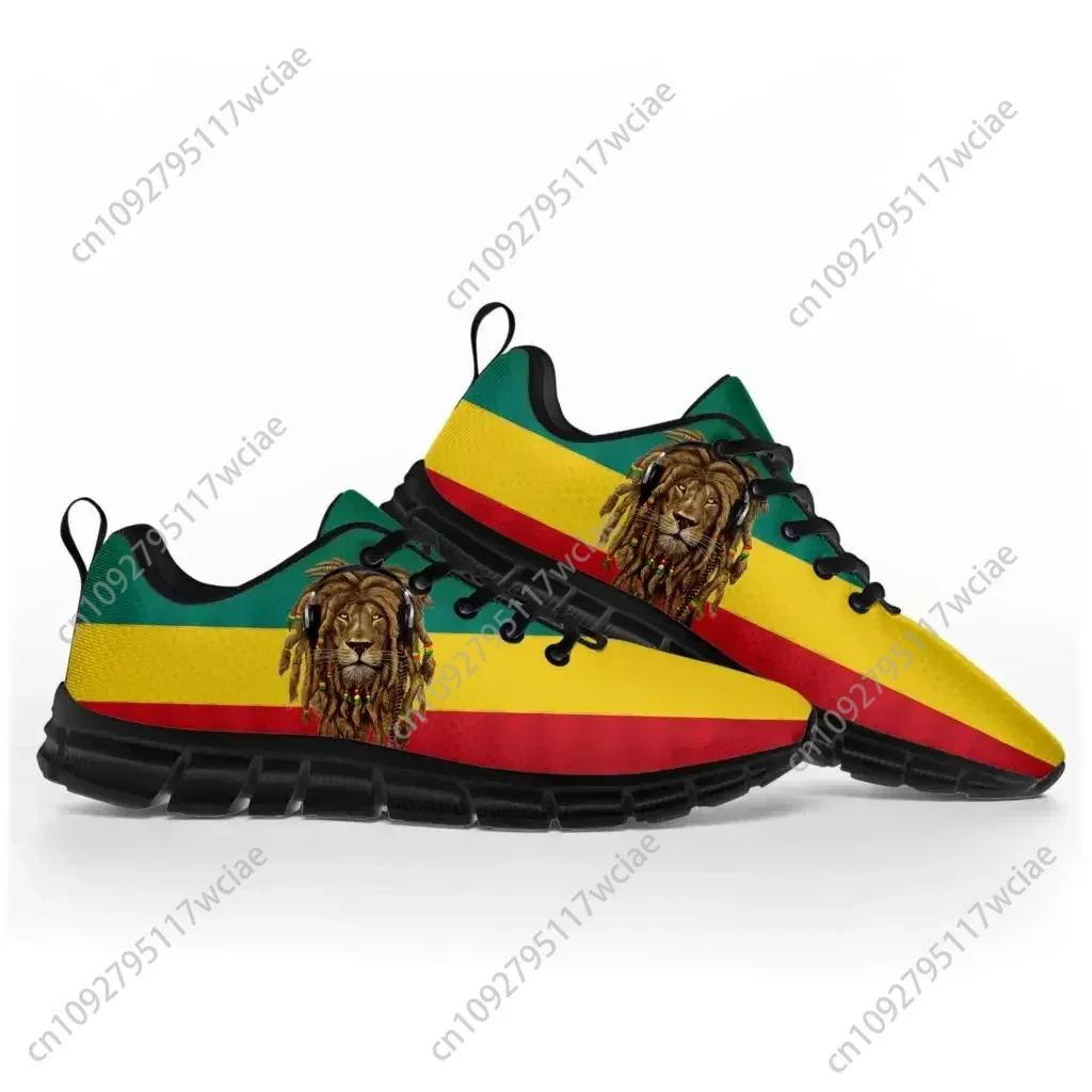 

Reggae Rastafarian Rasta Rastafari Lion Of Judah Sports Shoes Mens Womens Teenager Sneakers Casual Couple Shoes