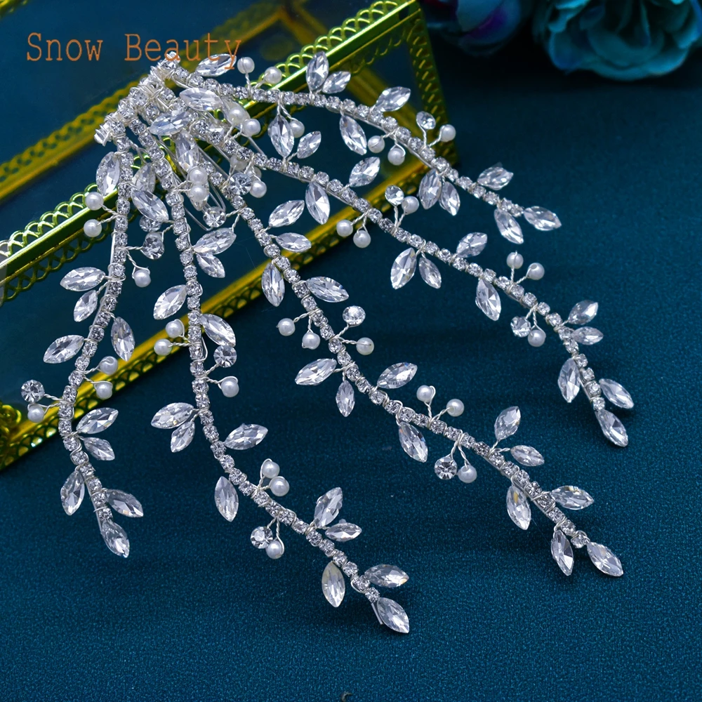 A463 pettine per capelli da sposa fatto a mano accessori per capelli in oro argento per spose copricapo con strass copricapo in cristallo diademi da donna