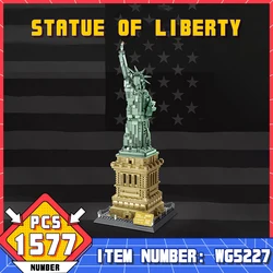 WG5227 1577Pcs Bricks 1/ 1 World Architecture Liberty Statue Model Building Blocks/Plastic Toys For Kids Adult boys Gift