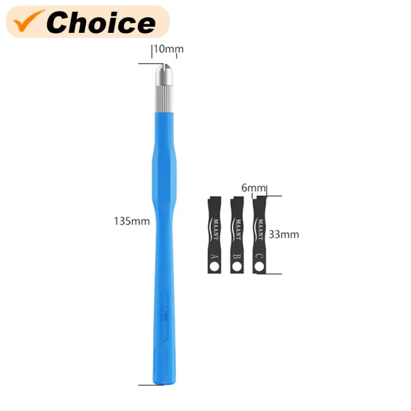 

MaAnt M098 LCD Screen LIMIT Glue Remover Knife Set with Handle For Mobile Phone Repair IC Chip CPU Glue Cutting Removal Blade