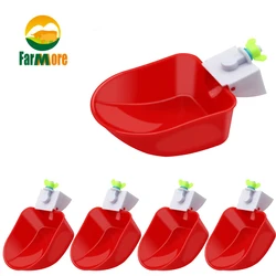 5Pcs Goose Duck Automatic Drinking Bowl Chicken Water Cup Waterer Bowl  Farm Poultry Waterer Drinking Bowls Water Dispenser