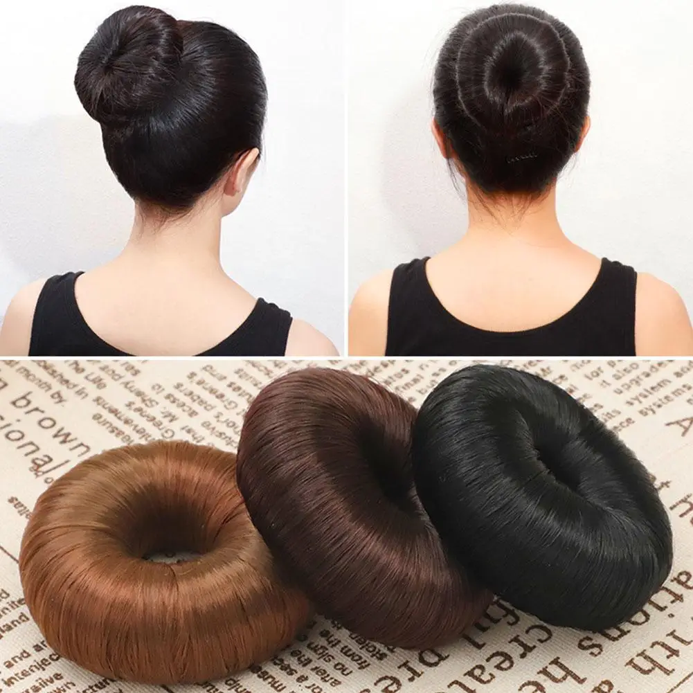 Perücke Blume Knospe Kopf Curling synthetisches Haar Donut Curling Haar Werkzeug Pferdes chwanz Haars eil Frauen magische Haars chleife