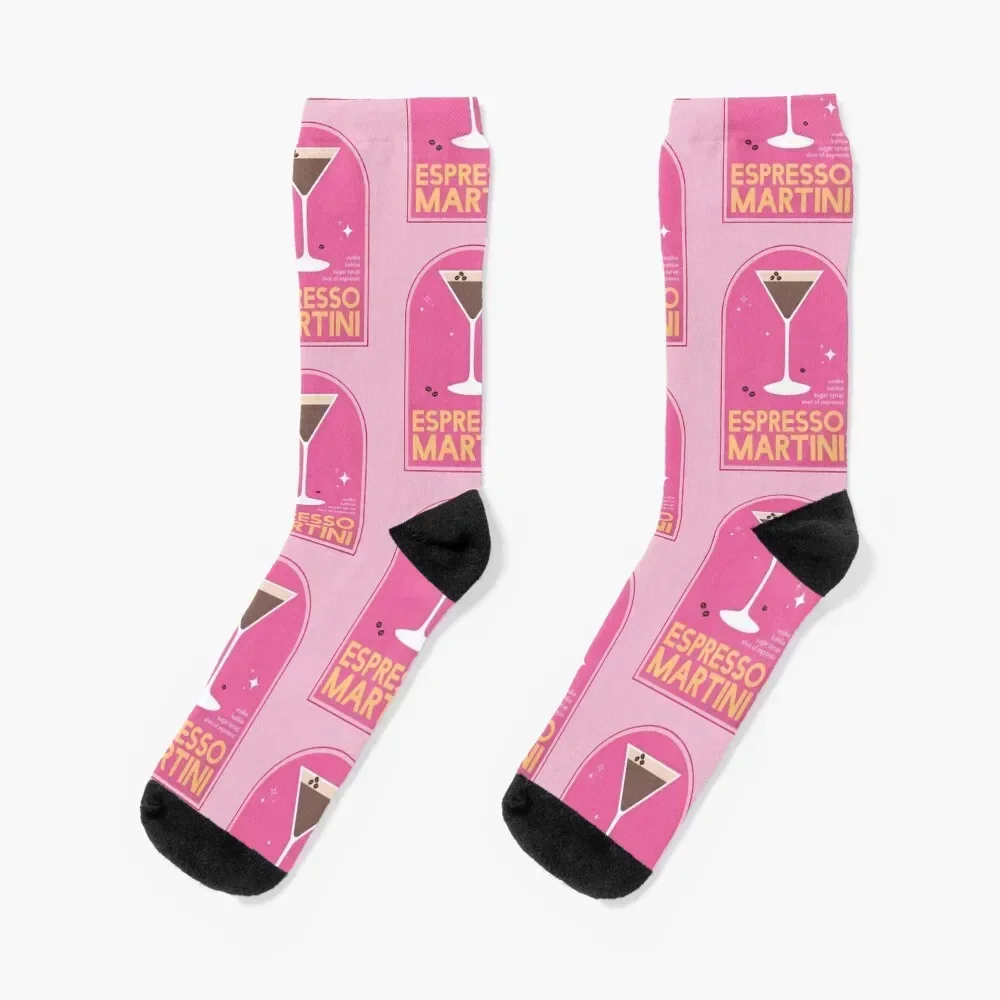 

Espresso Martini Cocktail Socks New year's christmas gifts happy luxury Girl'S Socks Men's