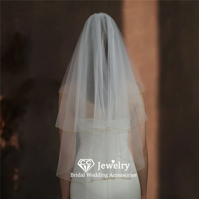 Cc Vintage Schleier Frauen Haarschmuck Hochzeit Haar bekleidung Brautkleid Verlobung Kopfschmuck Doppels ch ichten Schleier mit Kämmen v313