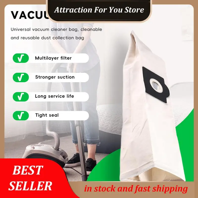

Hot Selling Universal Vacuum Cleaner Bags Washable Dust Bag For Rowenta ZR814 Karcher HR6675
