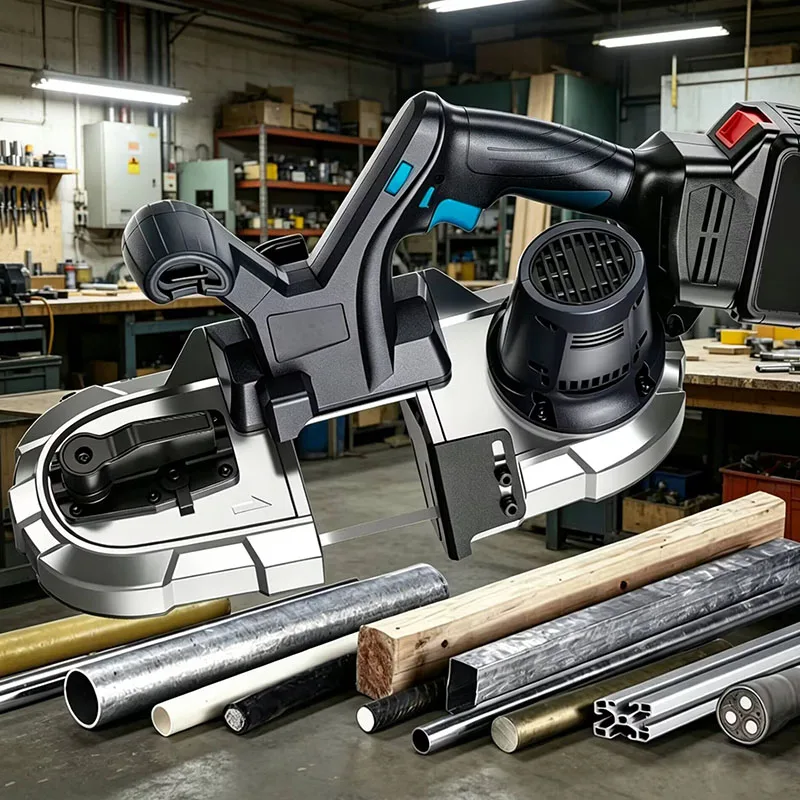 

Литий-ионная портативная ленточная пила: высокоточная многофункциональная машина для резки металла, малогабаритная перезаряжаемая пила для деревообработки