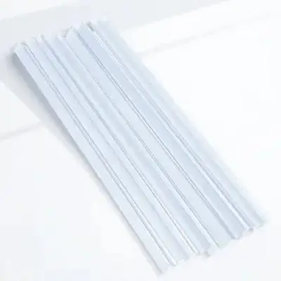 

10pcs Plastic Slide Binders Bookbinding Clips Spine Bars Binding Bars For Cover Folder Office Home Transparent Pull