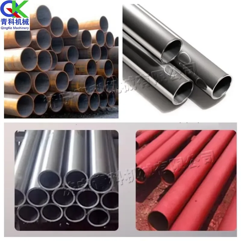 CE Certification 3 in 1 Steel Pipe Straightening Derusting Painting Machine 48-51mm Steel Pipe Diameter Automatic Scaffold
