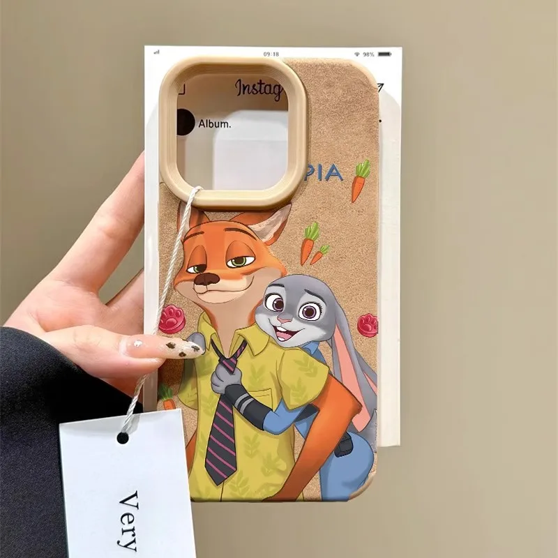 New For Zootopia 2 Phone Case Cute Cartoon iPhone 17 Pro Max Plus Case Couple Set Kawaii Christmas Gift