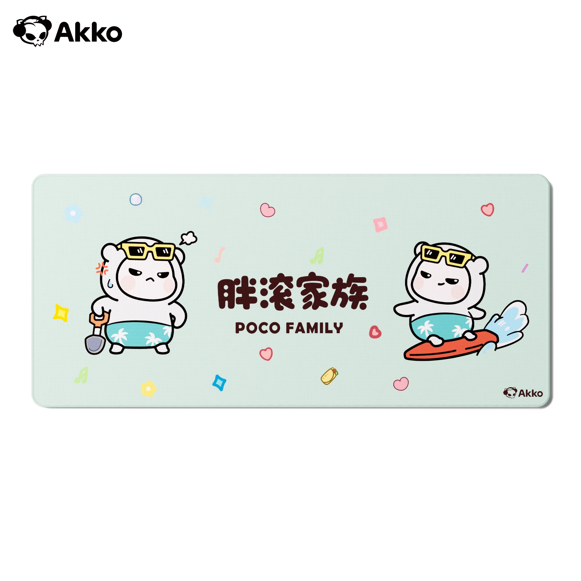 

Akko Kawaii коврик для клавиатуры и мыши с тематикой животных 900X400 мм, большой противоскользящий резиновый игровой коврик для мыши с толстым швом для офисных игр