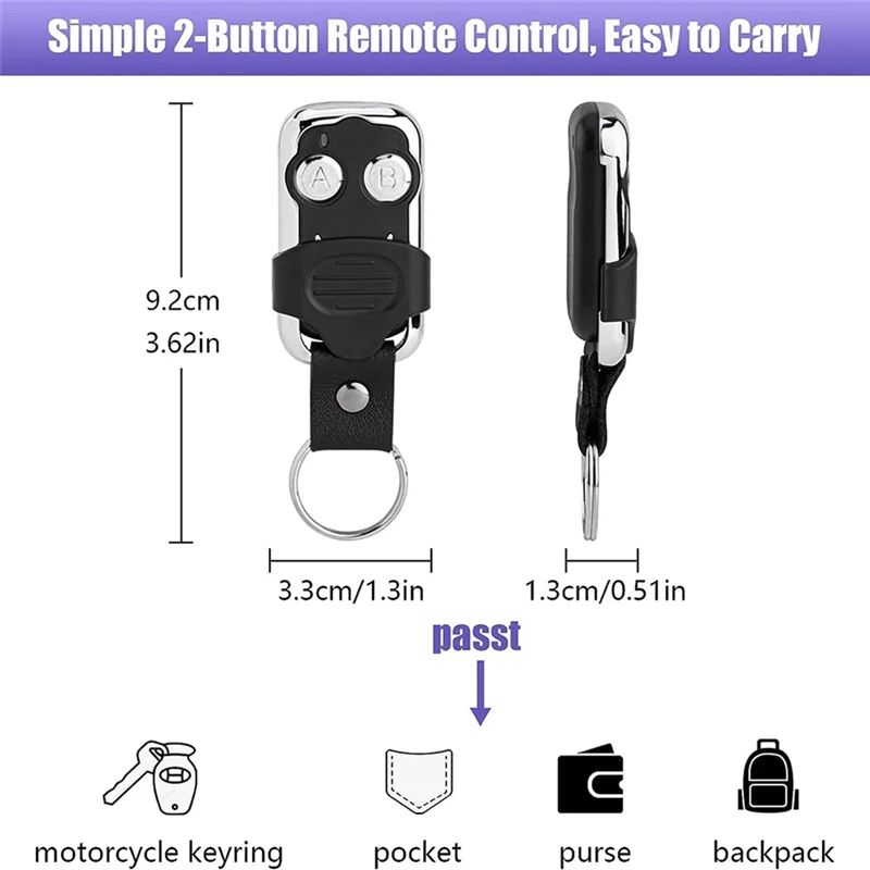 Compatible With Liftmaster 371LM 373LM Purple Learn Button Garage Door Opener Remote 315Mhz Security+ Craftsman