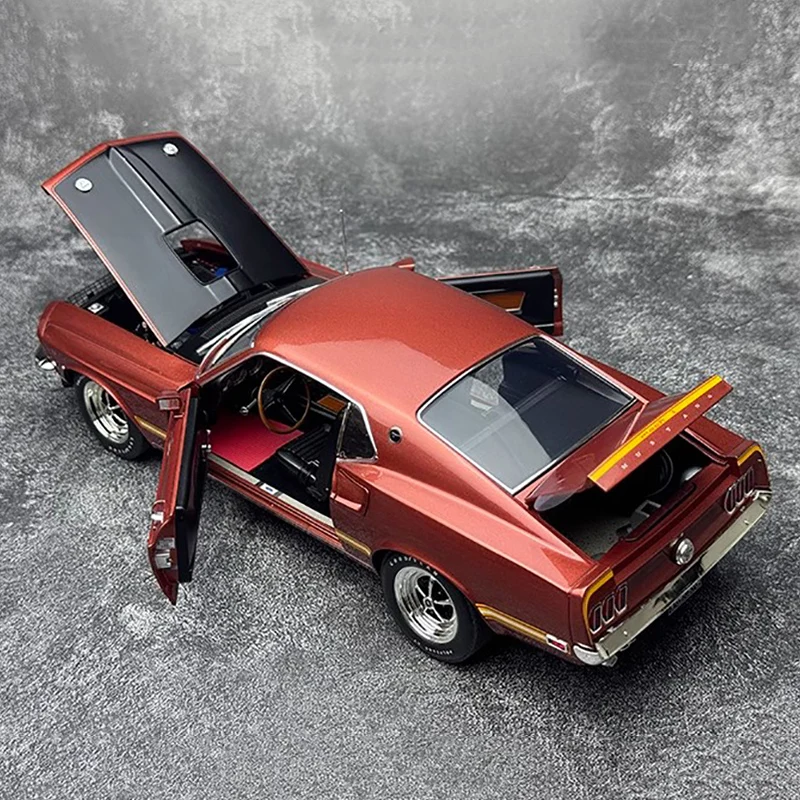 ACME1:18 Mustang Mach1 1969 muscle car vintage car simulation alloy car model