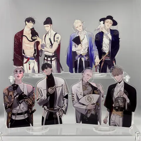 BL: 애니메이션 19 일 15cm 아크릴 그림 스탠드 모델 장난감 Old Xian Hetian Jian Yi 캐릭터 책상 장식 코스프레 팬 Collestive